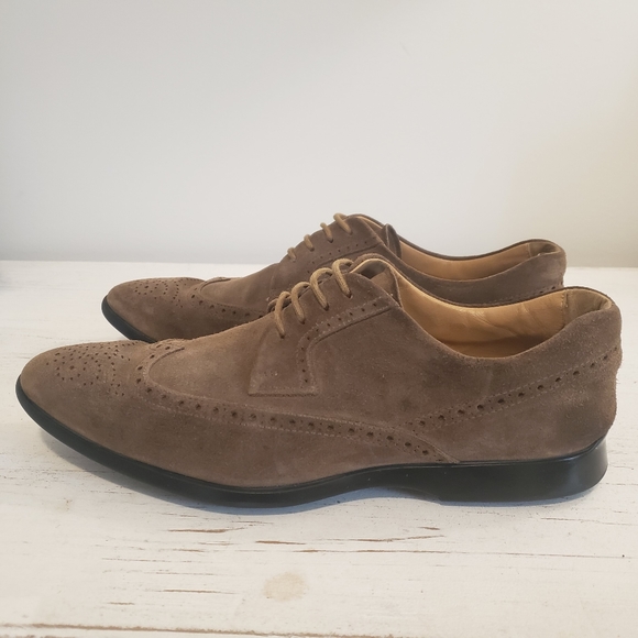 Tod's Men's DERBY Shoes Suede Oxfords Sneakers Lug Sole Lace Up Shoe Size 8.5 - Picture 4 of 8